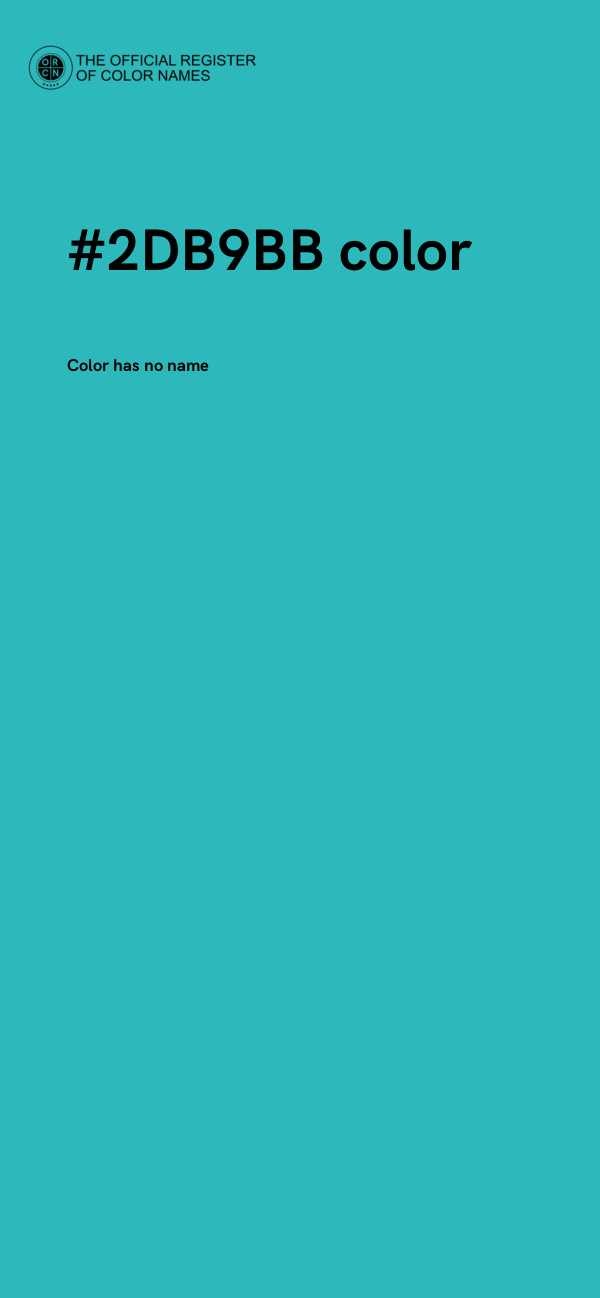 #2DB9BB color image