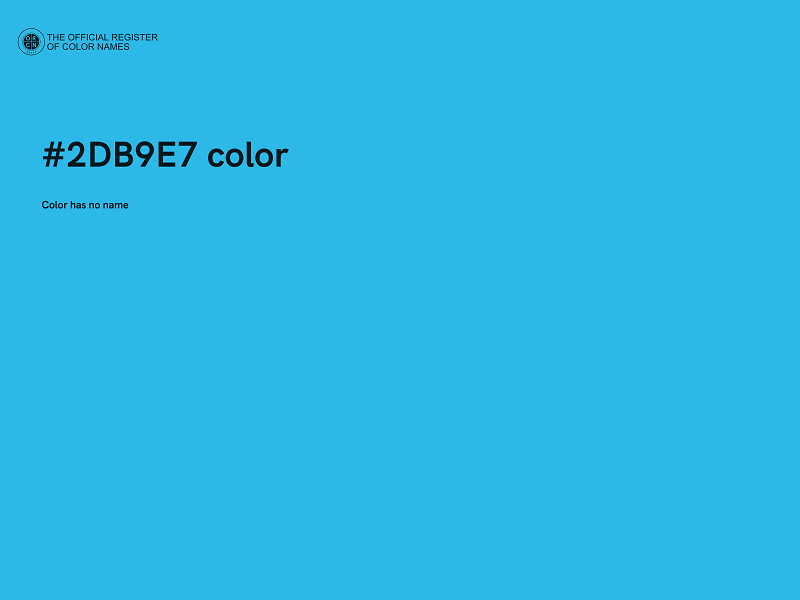 #2DB9E7 color image