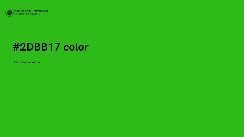 #2DBB17 color image