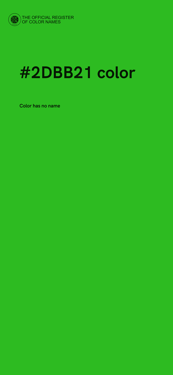 #2DBB21 color image