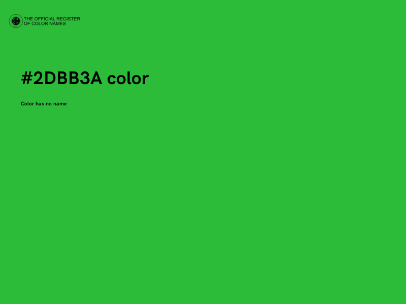 #2DBB3A color image