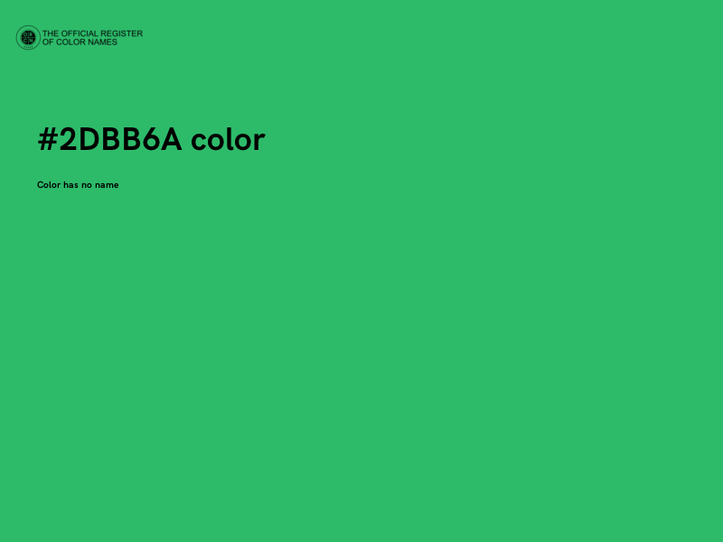 #2DBB6A color image