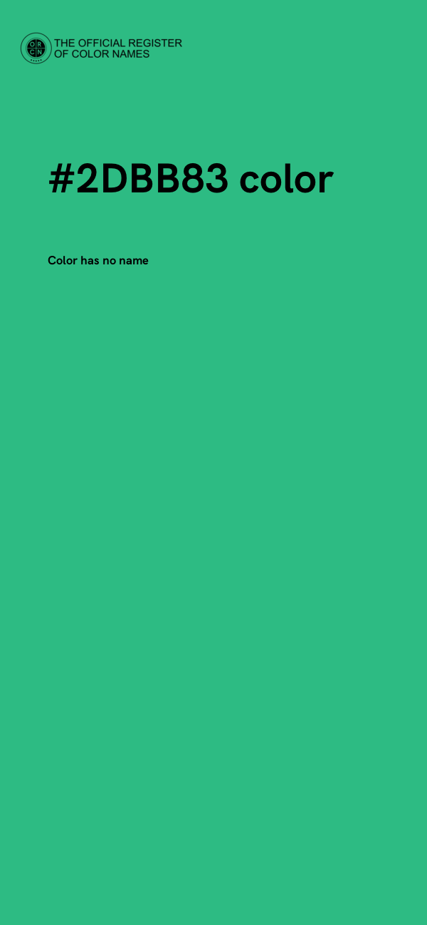 #2DBB83 color image