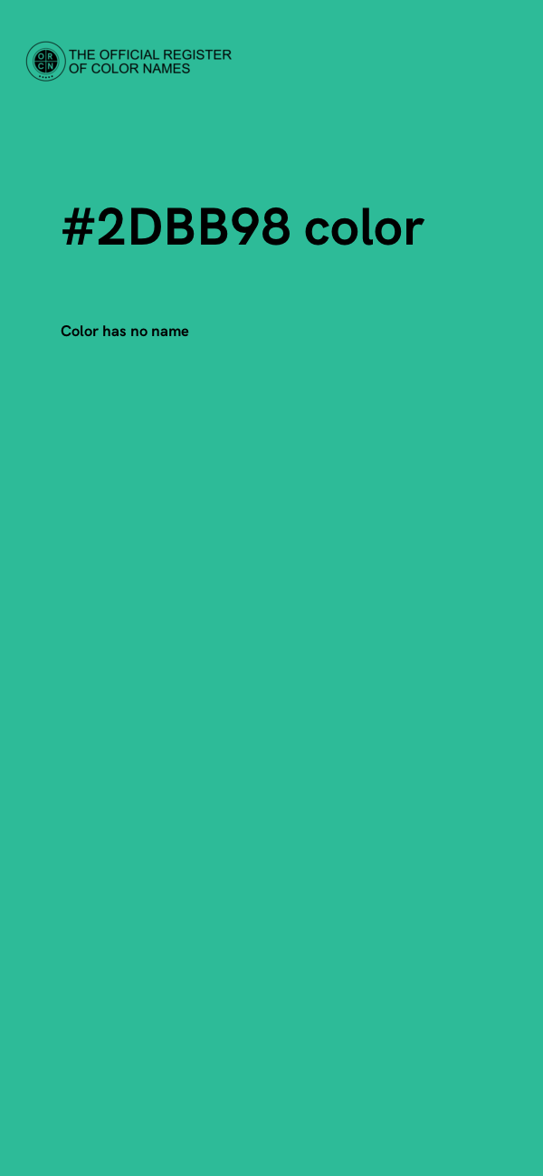 #2DBB98 color image