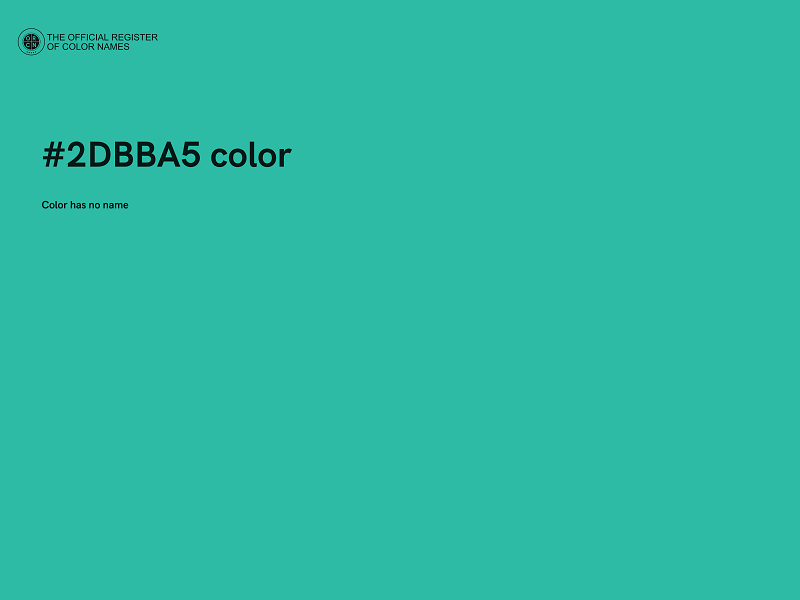 #2DBBA5 color image