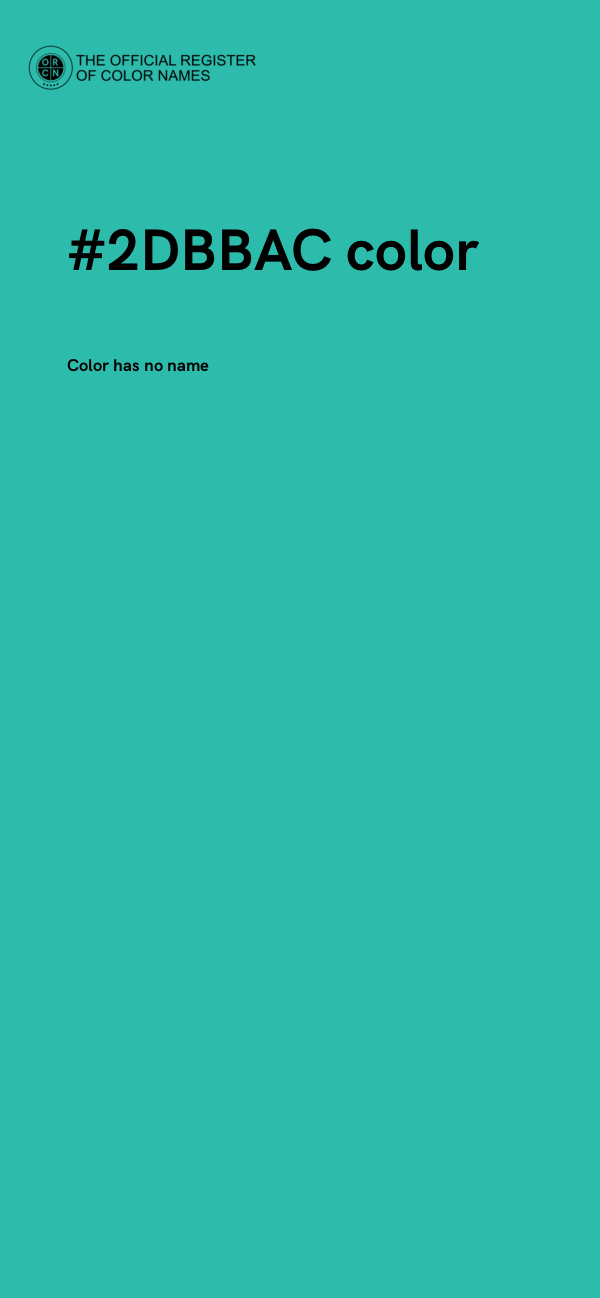#2DBBAC color image