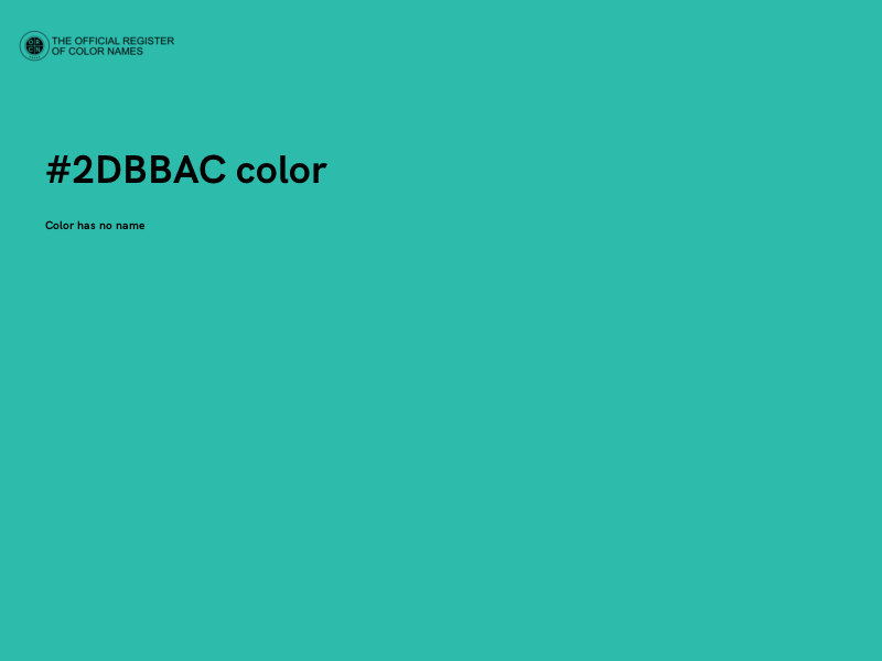 #2DBBAC color image