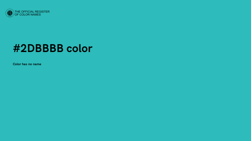 #2DBBBB color image