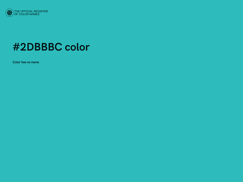 #2DBBBC color image