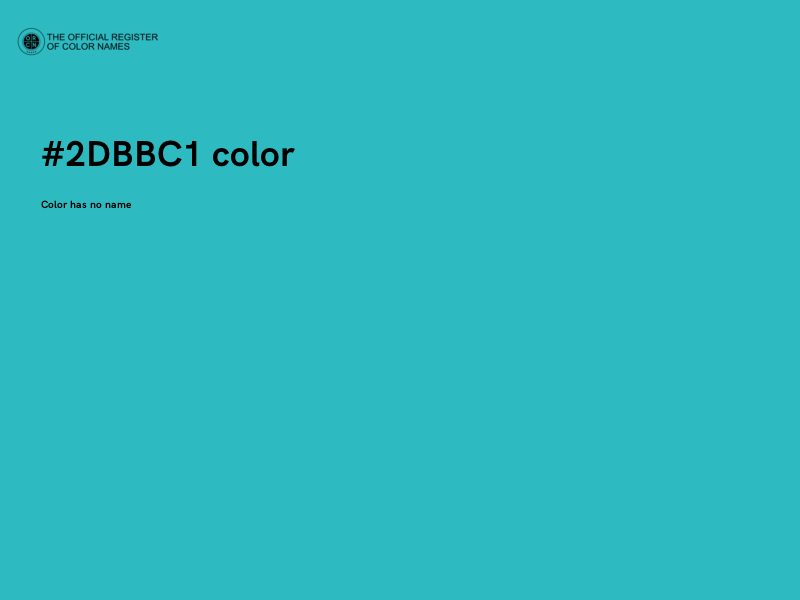 #2DBBC1 color image