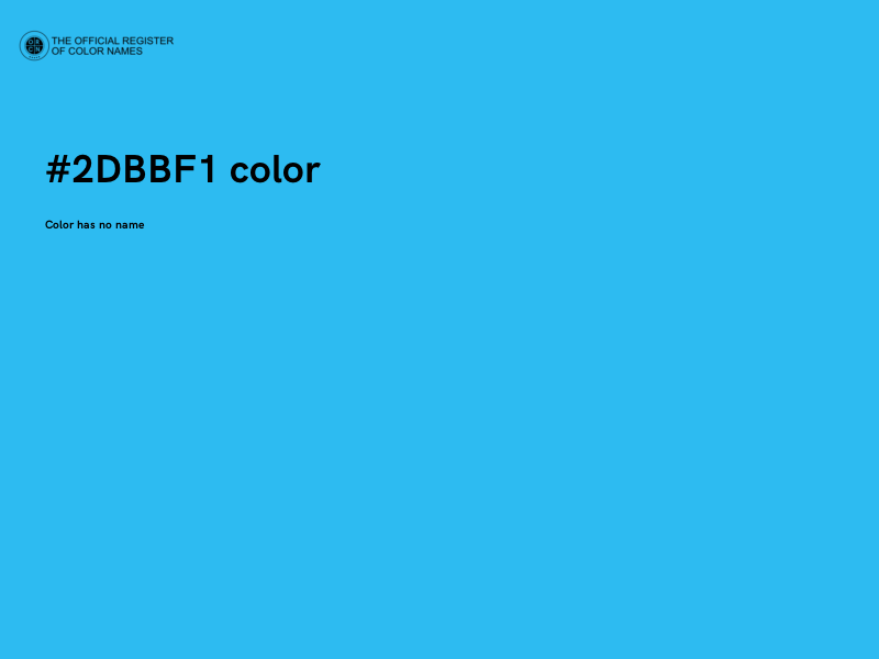 #2DBBF1 color image