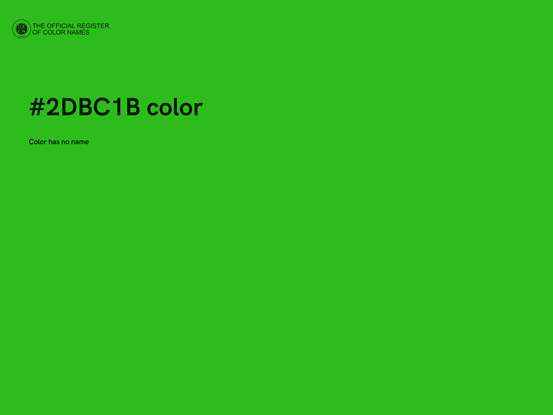 #2DBC1B color image