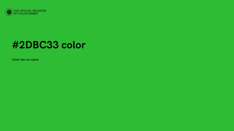 #2DBC33 color image