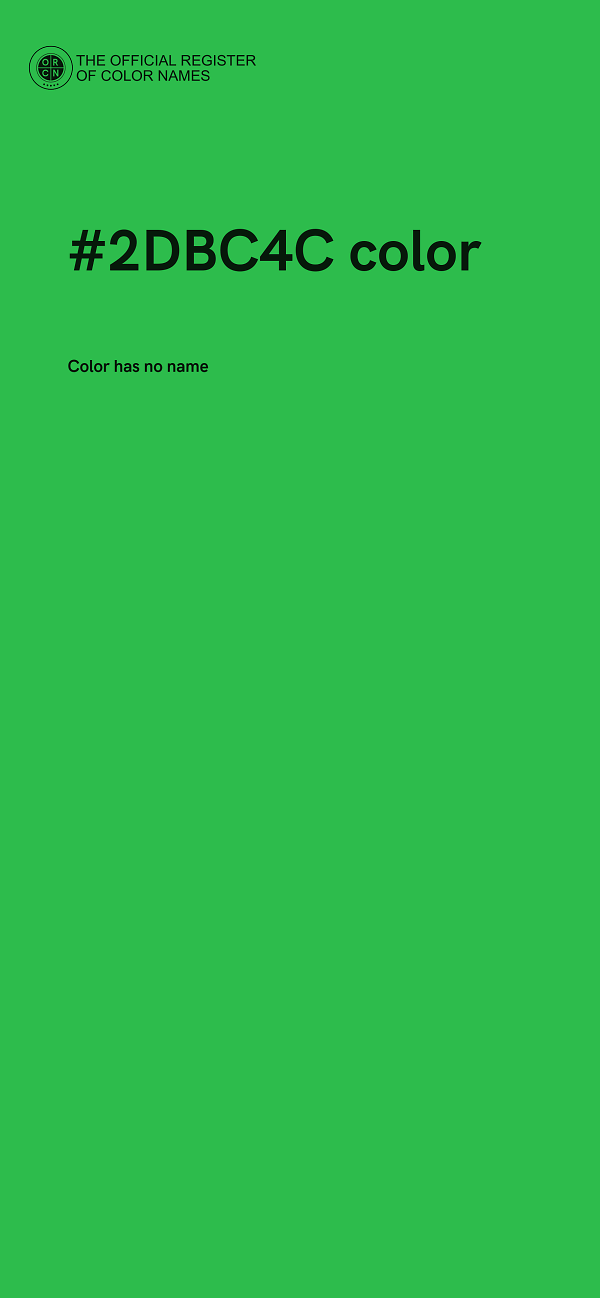 #2DBC4C color image