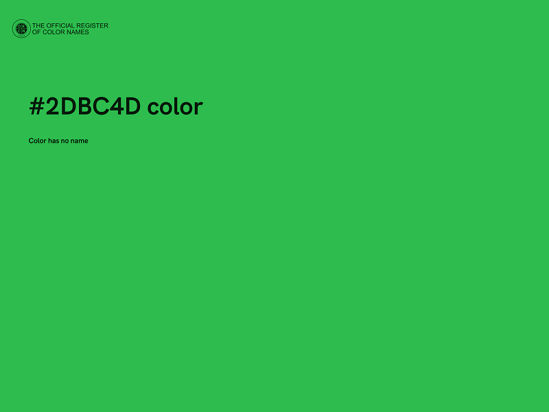 #2DBC4D color image