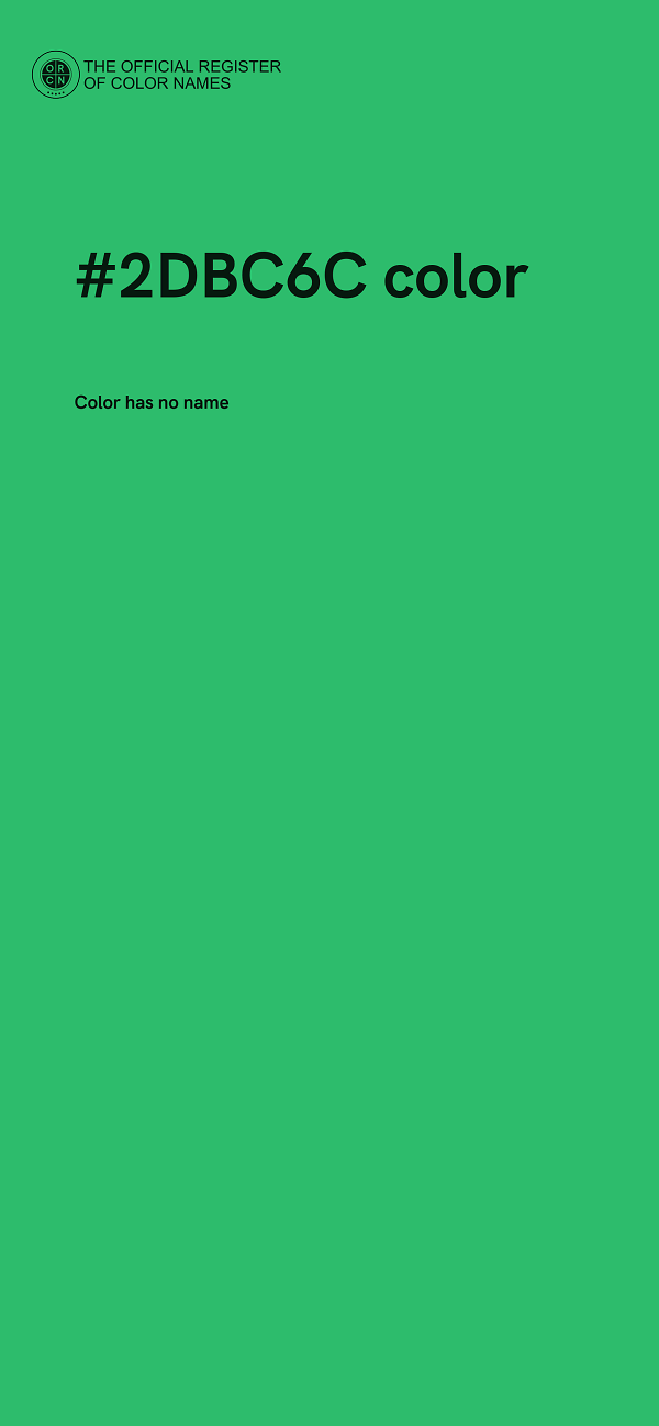 #2DBC6C color image
