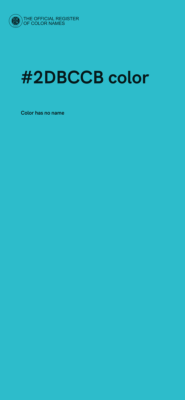 #2DBCCB color image