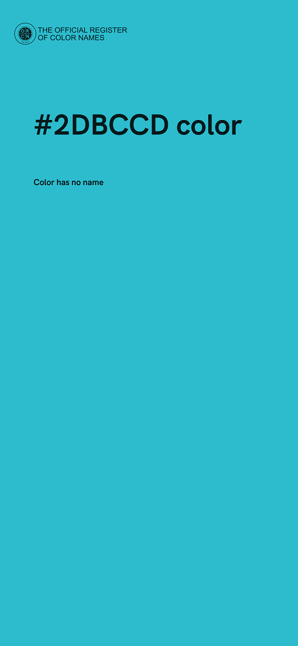 #2DBCCD color image