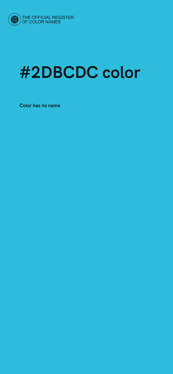 #2DBCDC color image