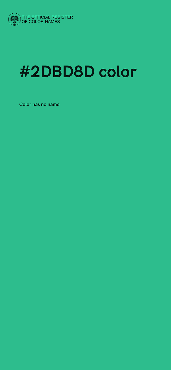#2DBD8D color image