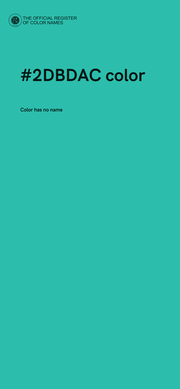 #2DBDAC color image