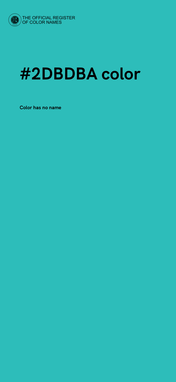 #2DBDBA color image