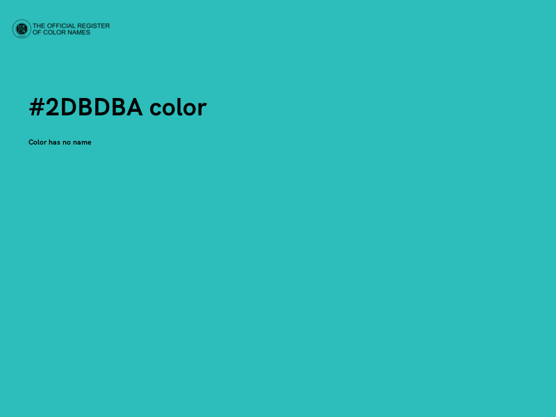 #2DBDBA color image