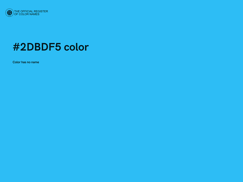 #2DBDF5 color image