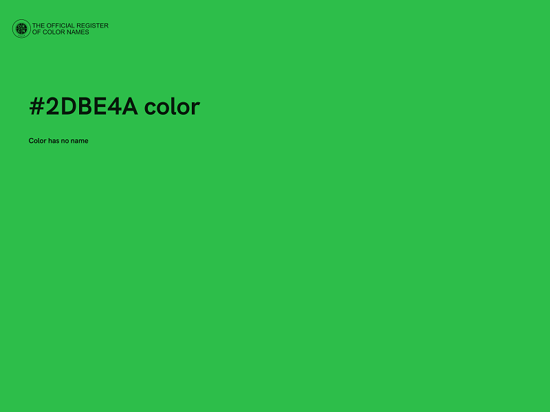 #2DBE4A color image
