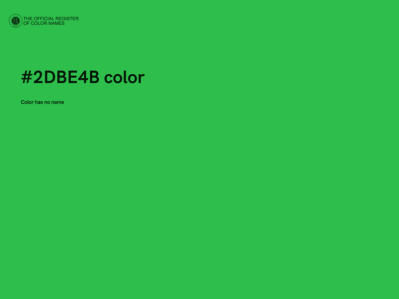#2DBE4B color image