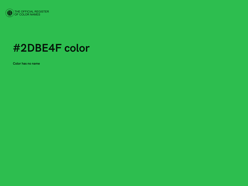 #2DBE4F color image