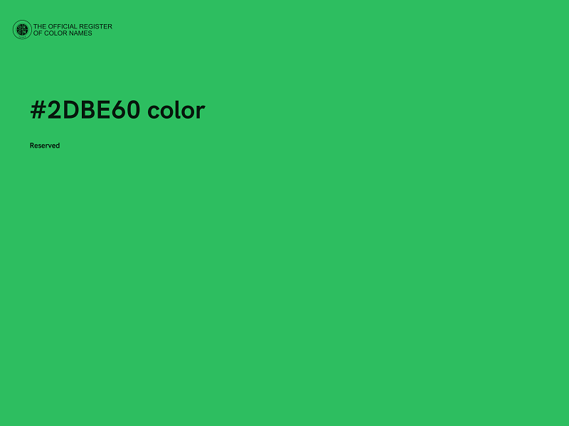 #2DBE60 color image