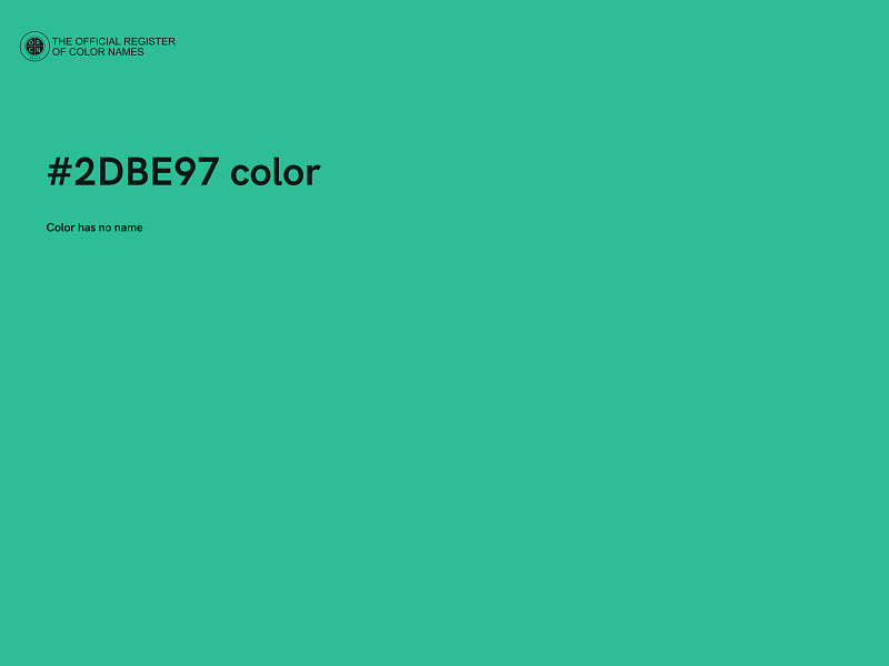 #2DBE97 color image