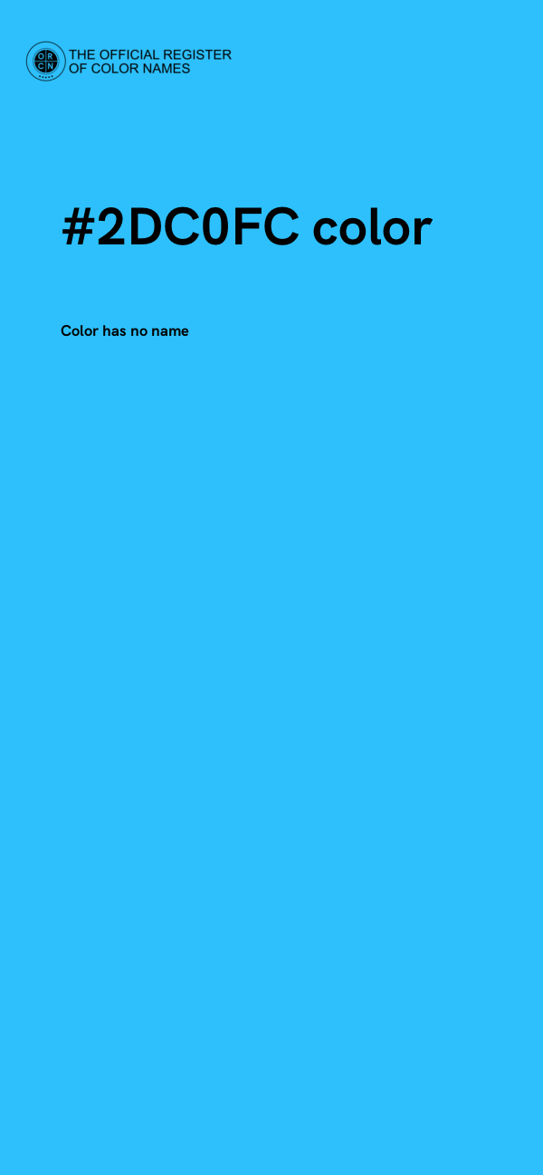 #2DC0FC color image