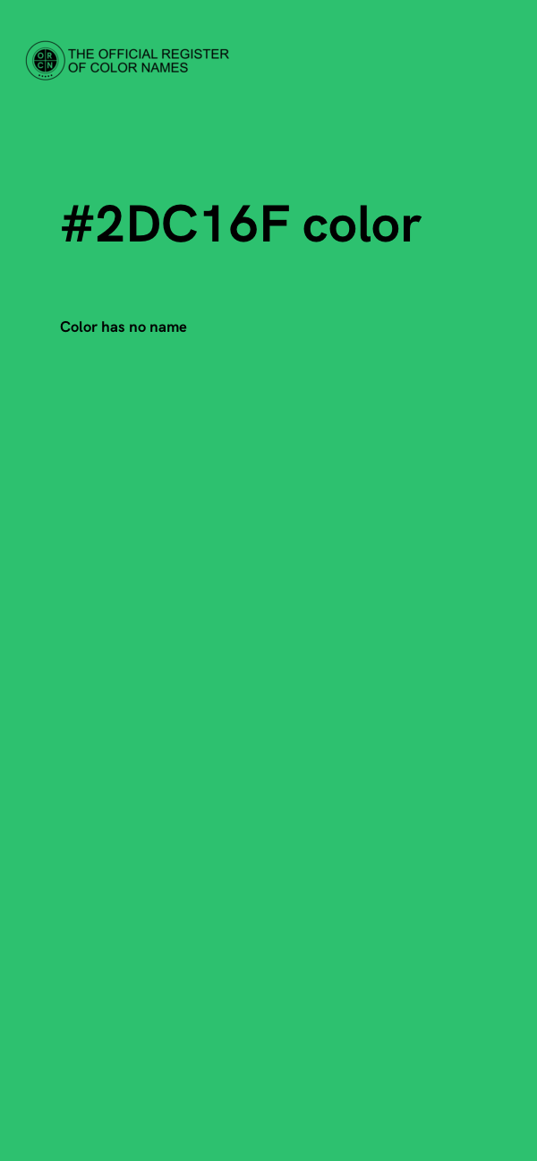 #2DC16F color image