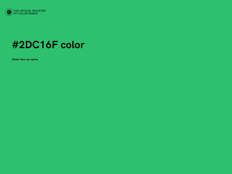 #2DC16F color image