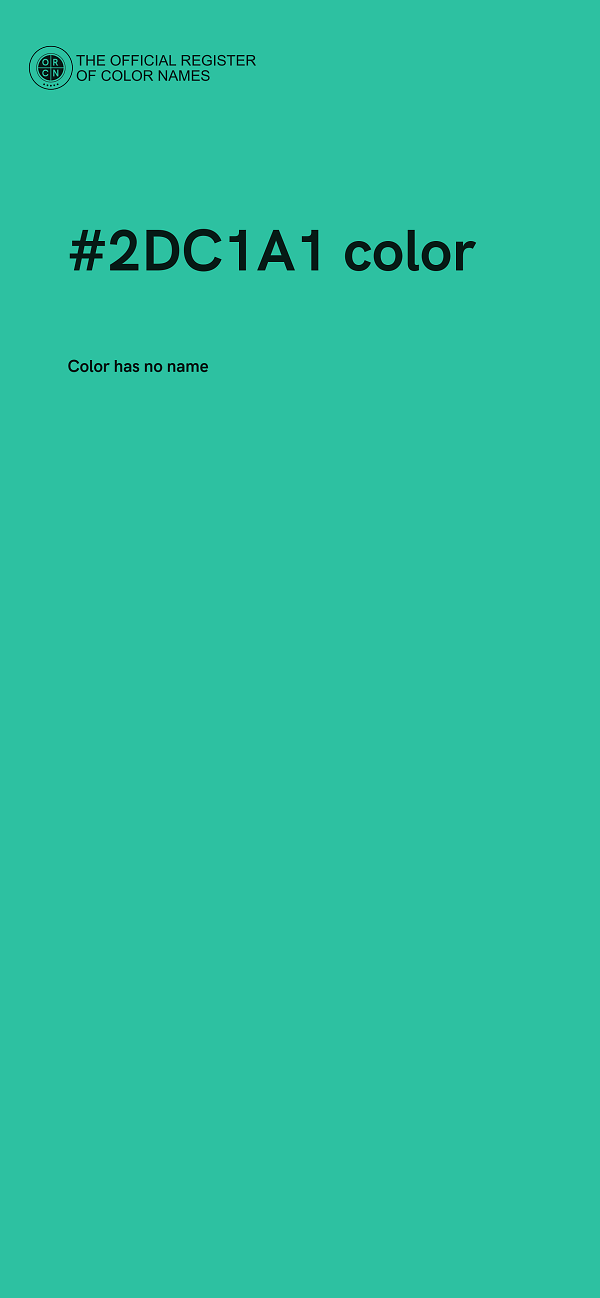 #2DC1A1 color image