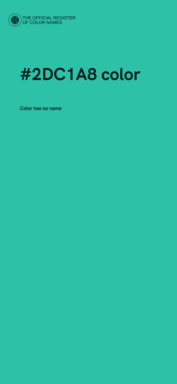 #2DC1A8 color image