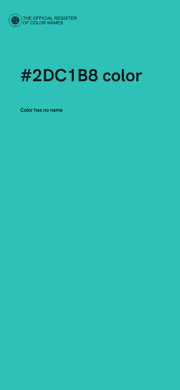 #2DC1B8 color image
