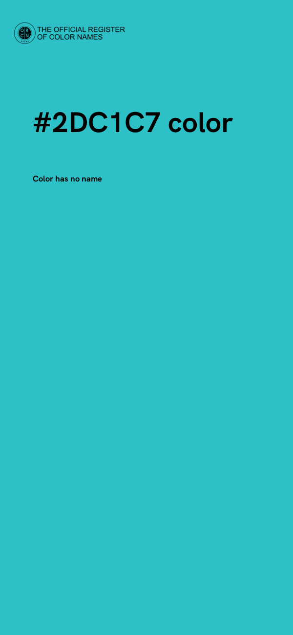 #2DC1C7 color image