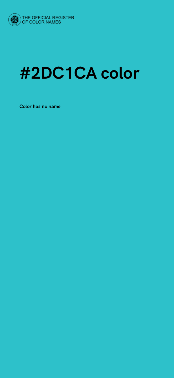 #2DC1CA color image