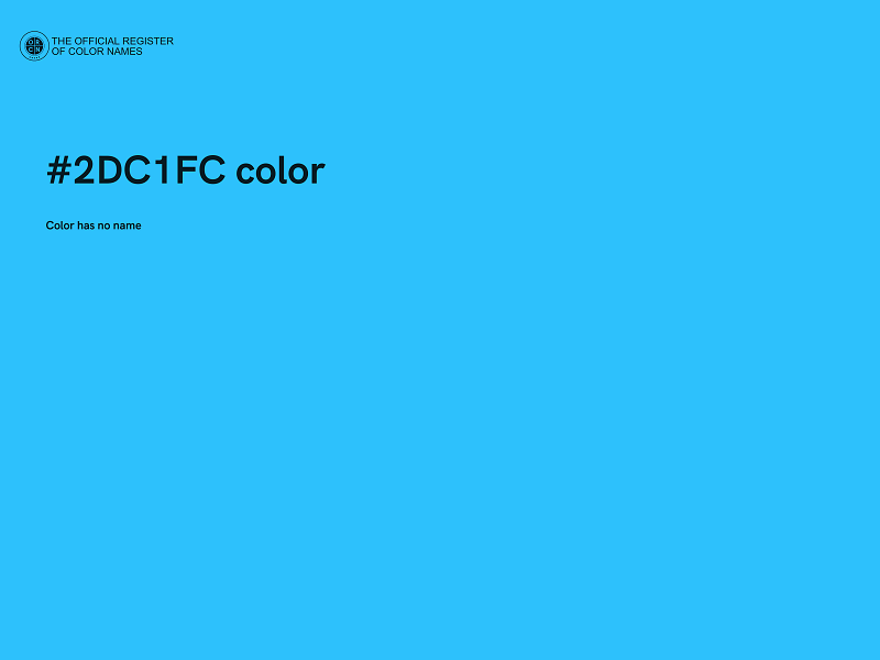 #2DC1FC color image