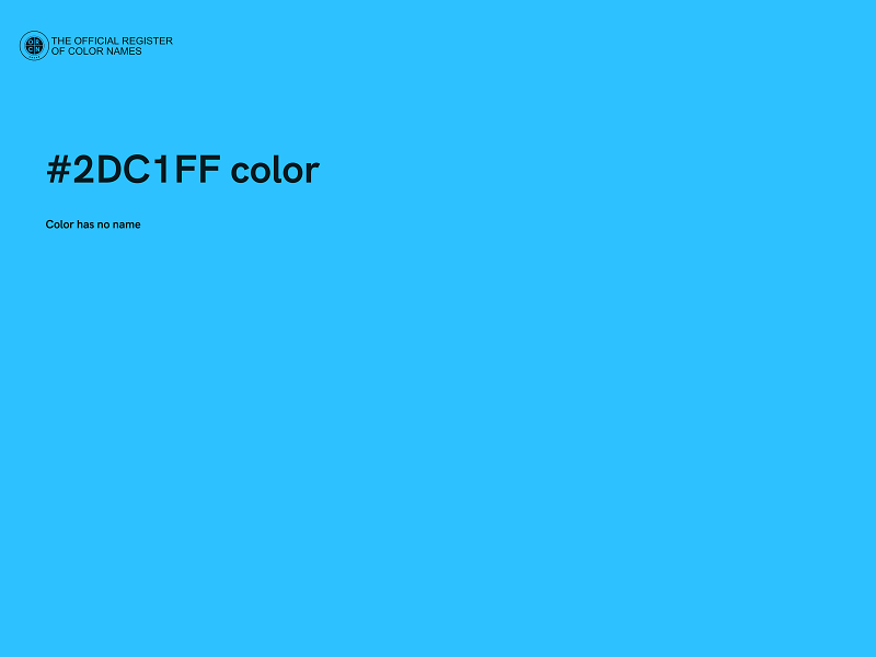 #2DC1FF color image