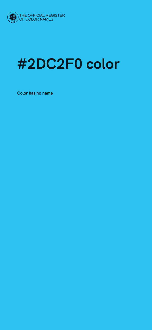 #2DC2F0 color image