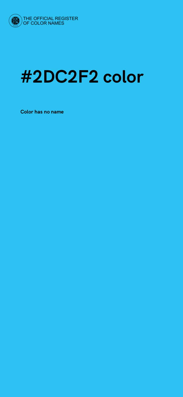 #2DC2F2 color image