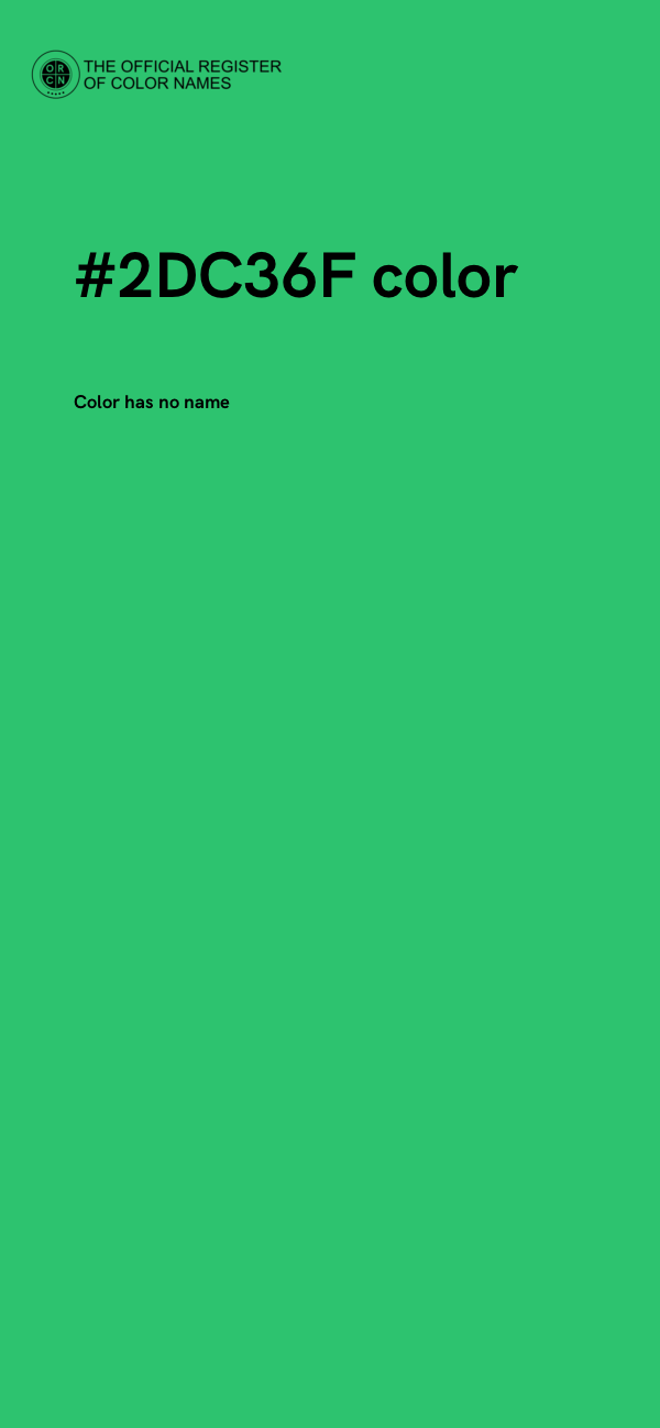 #2DC36F color image