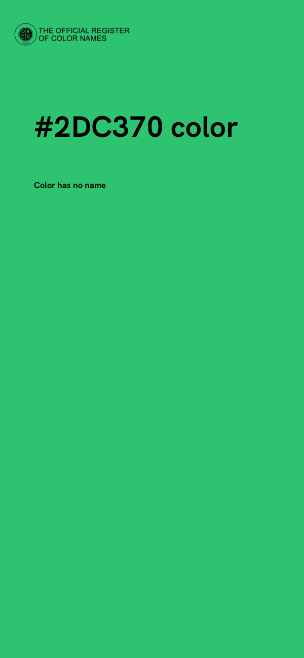 #2DC370 color image