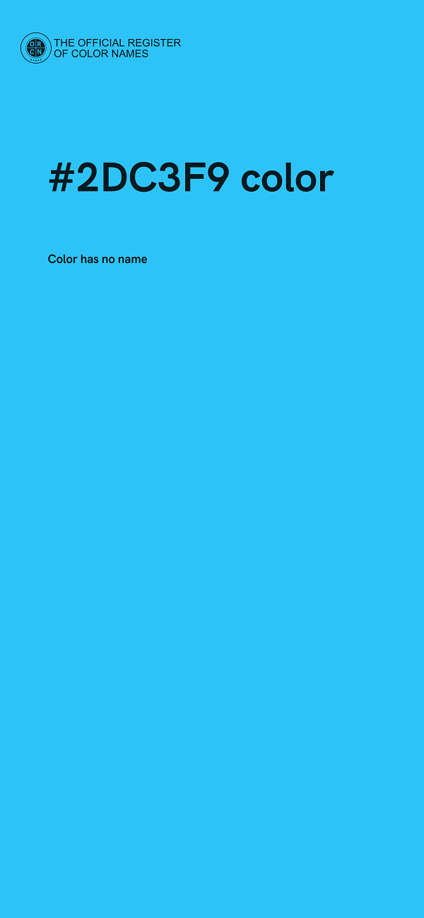 #2DC3F9 color image