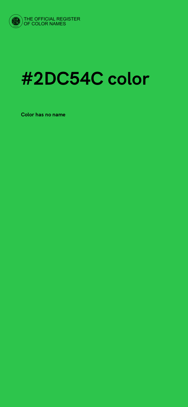#2DC54C color image