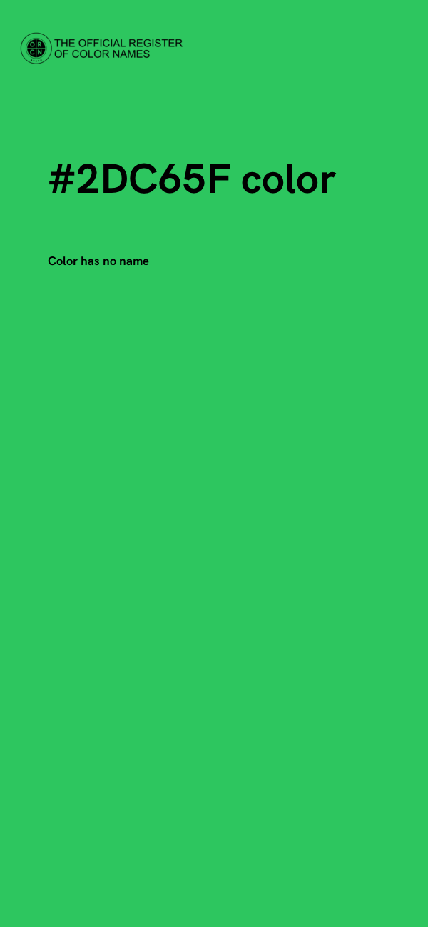 #2DC65F color image
